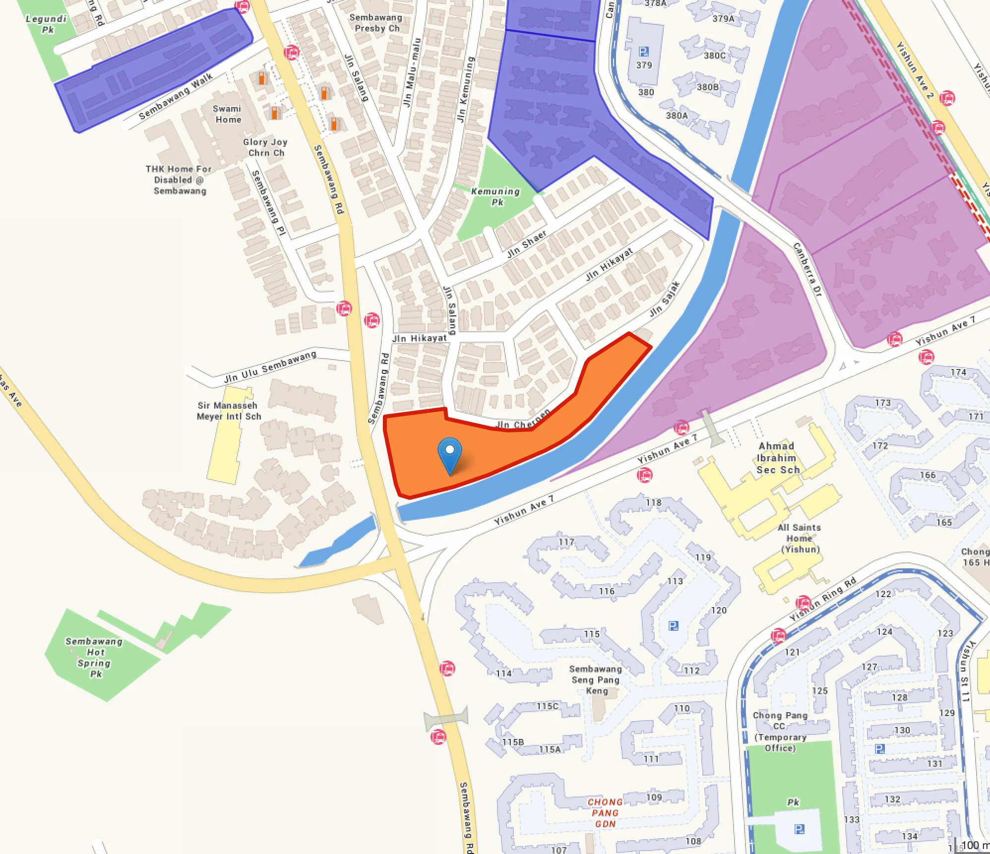Sembawang EC  Location Map